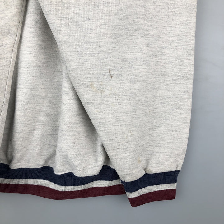 80s-90'S Jerzees College Sweatshirt, Made in USA, Men's Size L, Vintage cotton gray type Vintage Second Hand