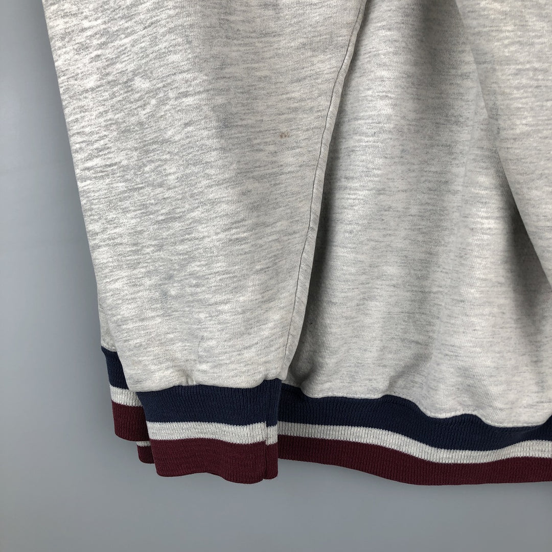 80s-90'S Jerzees College Sweatshirt, Made in USA, Men's Size L, Vintage cotton gray type Vintage Second Hand