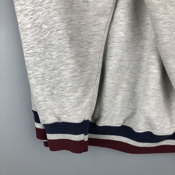 80s-90'S Jerzees College Sweatshirt, Made in USA, Men's Size L, Vintage cotton gray type Vintage Second Hand