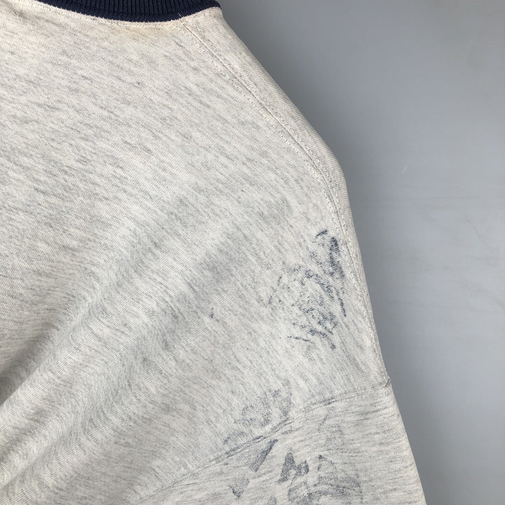 80s-90'S Jerzees College Sweatshirt, Made in USA, Men's Size L, Vintage cotton gray type Vintage Second Hand