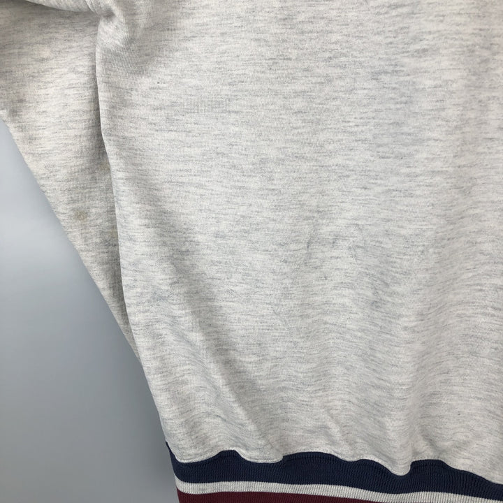 80s-90'S Jerzees College Sweatshirt, Made in USA, Men's Size L, Vintage cotton gray type Vintage Second Hand