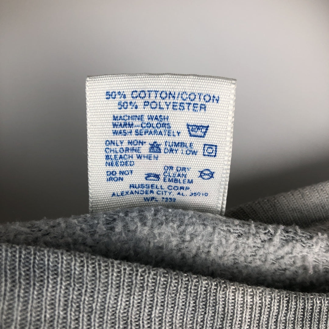 Vintage 80s-90'S Jerzees tie-dye pattern college sweatshirt, made in the USA, size L, men's cotton Blue type light blue Vintage Second Hand