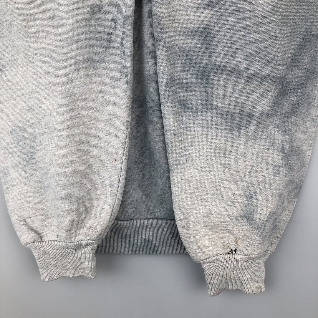 Vintage 80s-90'S Jerzees tie-dye pattern college sweatshirt, made in the USA, size L, men's cotton Blue type light blue Vintage Second Hand