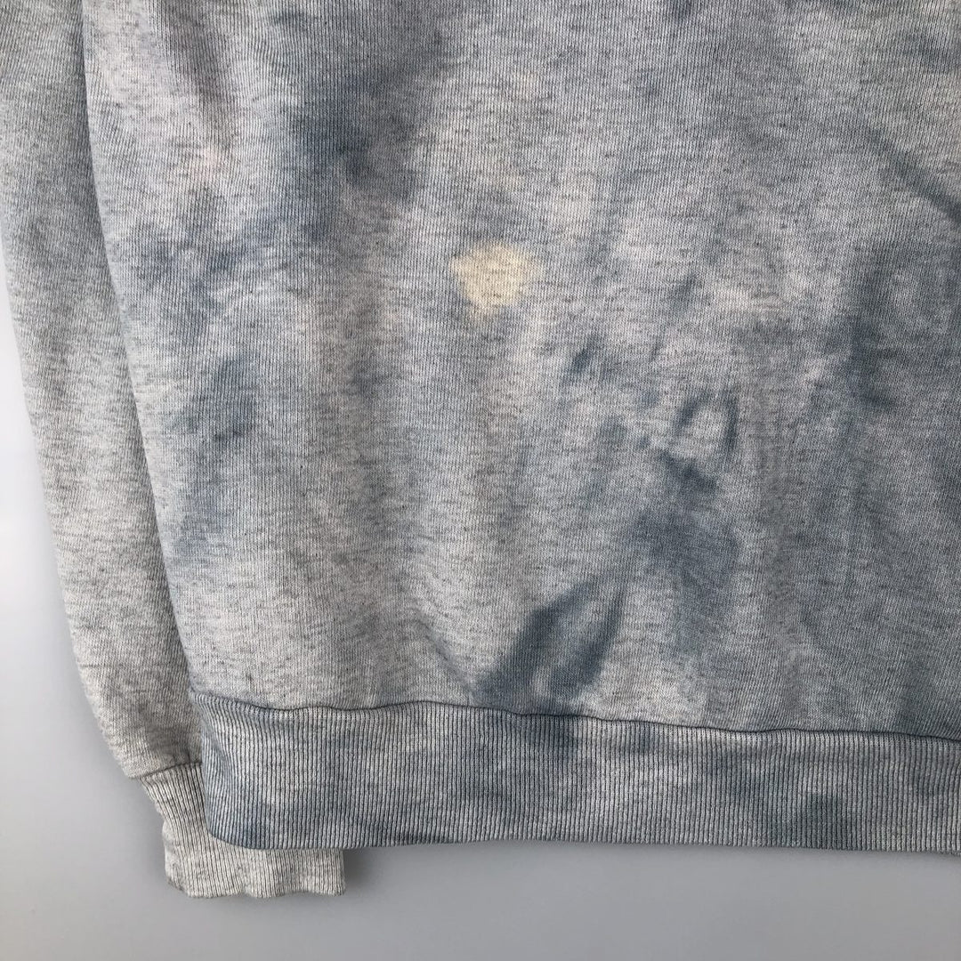 Vintage 80s-90'S Jerzees tie-dye pattern college sweatshirt, made in the USA, size L, men's cotton Blue type light blue Vintage Second Hand