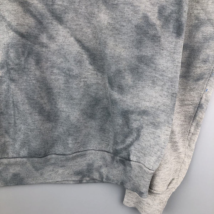 Vintage 80s-90'S Jerzees tie-dye pattern college sweatshirt, made in the USA, size L, men's cotton Blue type light blue Vintage Second Hand