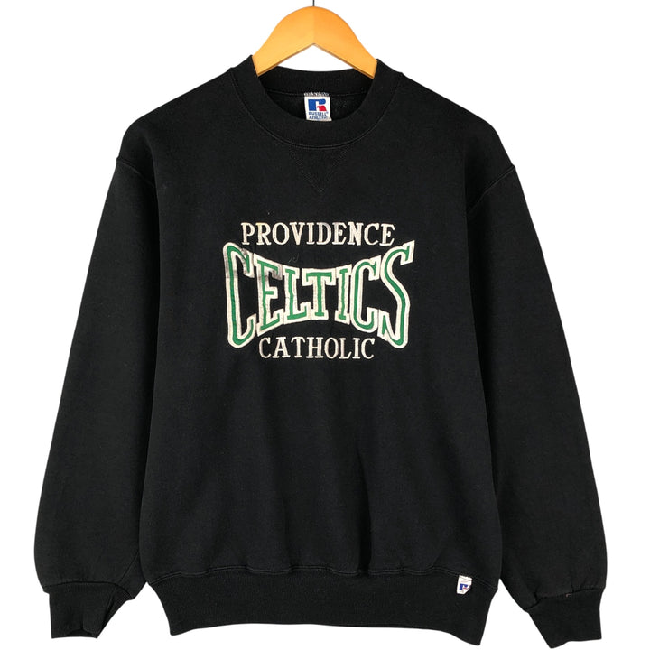 90'S Russell College Sweatshirt, Made in USA, Men's M, Vintage cotton black type Vintage Second Hand