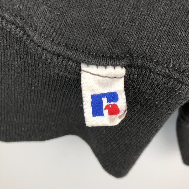 90'S Russell College Sweatshirt, Made in USA, Men's M, Vintage cotton black type Vintage Second Hand