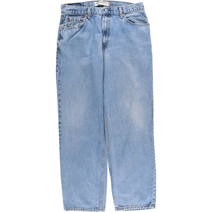 Levi's 550 Relaxed Fit Tapered Denim Pants for Men, W34 equivalent unclear blue type Vintage Second Hand