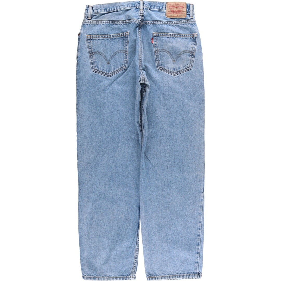Levi's 550 Relaxed Fit Tapered Denim Pants for Men, W34 equivalent unclear blue type Vintage Second Hand