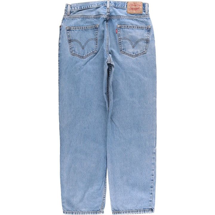 Levi's 550 Relaxed Fit Tapered Denim Pants for Men, W34 equivalent unclear blue type Vintage Second Hand