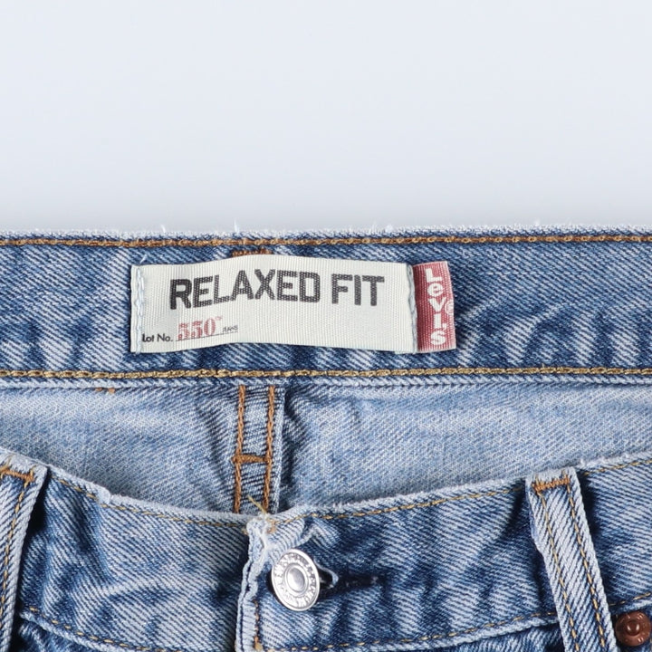 Levi's 550 Relaxed Fit Tapered Denim Pants for Men, W34 equivalent unclear blue type Vintage Second Hand