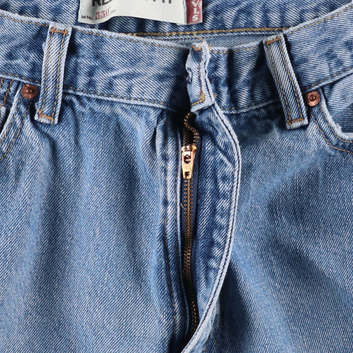 Levi's 550 Relaxed Fit Tapered Denim Pants for Men, W34 equivalent unclear blue type Vintage Second Hand