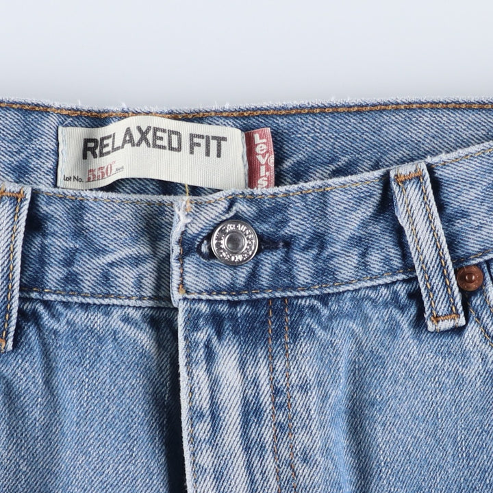 Levi's 550 Relaxed Fit Tapered Denim Pants for Men, W34 equivalent unclear blue type Vintage Second Hand