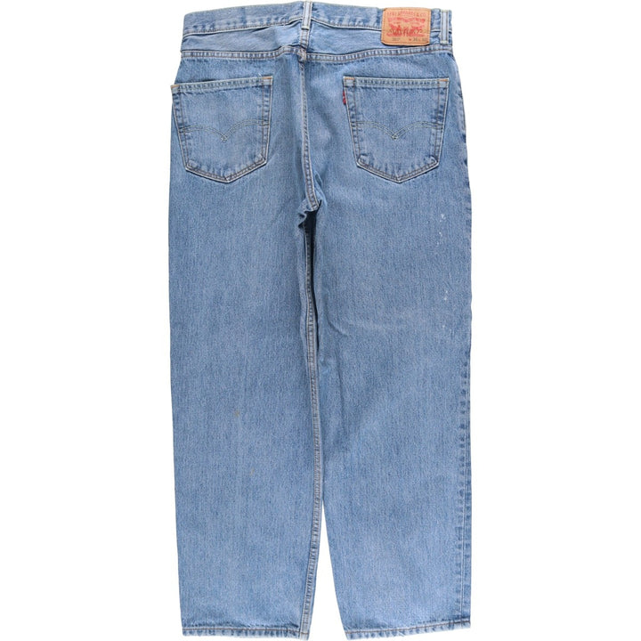 Levi's 550 tapered denim pants for men, size w37 cotton blue type Vintage Second Hand
