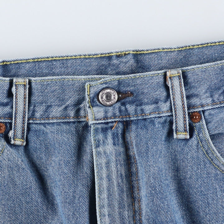 Levi's 550 tapered denim pants for men, size w37 cotton blue type Vintage Second Hand