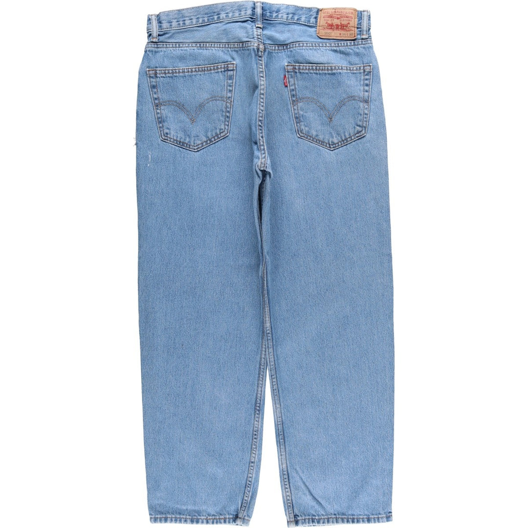 Levi's 550 Relaxed Fit Tapered Denim Pants for Men, W37 cotton blue type Vintage Second Hand