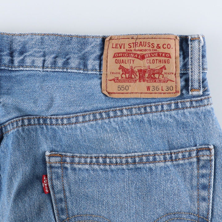 Levi's 550 Relaxed Fit Tapered Denim Pants for Men, W37 cotton blue type Vintage Second Hand