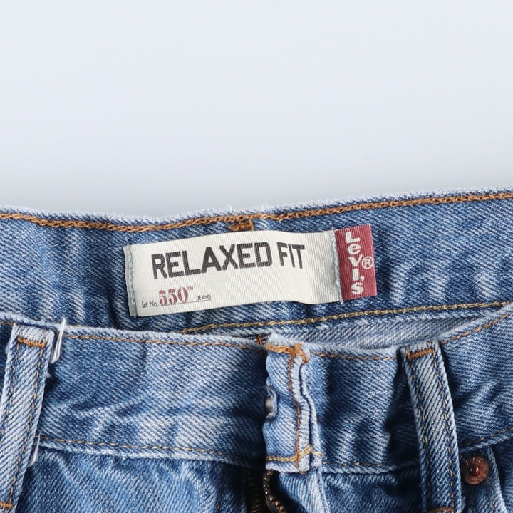 Levi's 550 Relaxed Fit Tapered Denim Pants for Men, W37 cotton blue type Vintage Second Hand