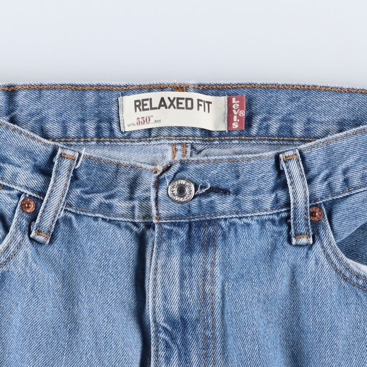 Levi's 550 Relaxed Fit Tapered Denim Pants for Men, W37 cotton blue type Vintage Second Hand