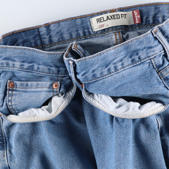 Levi's 550 Relaxed Fit Tapered Denim Pants for Men, W37 cotton blue type Vintage Second Hand