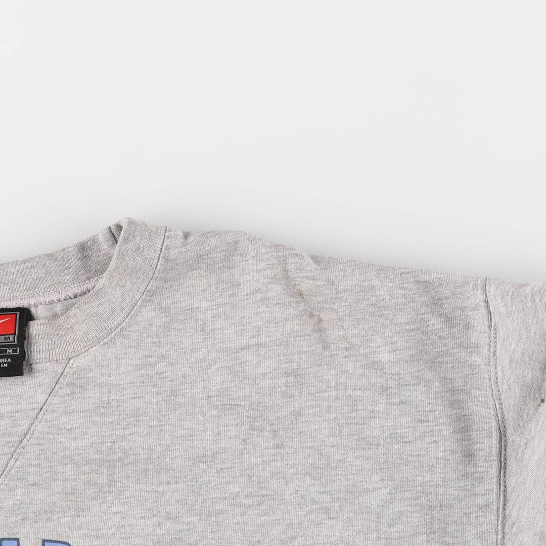 2000'S Nike Team North Carolina University College Sweatshirt, Men's Size Medium cotton gray type Vintage Second Hand