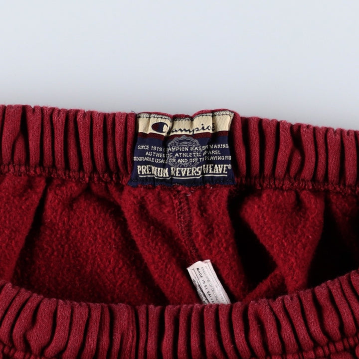 00'S Champion PREMIUM REVERSE WEAVE Premium Reverse Weave Sweatpants Men's XL cotton burgundy type Vintage Second Hand