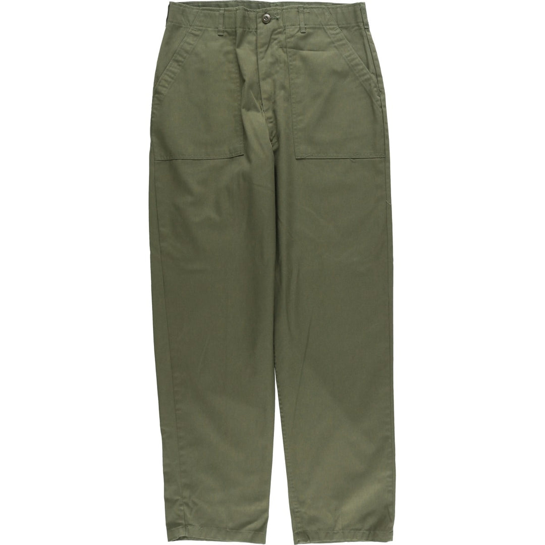 1970'S US Military Baker Pants, Made in USA, Men's, Size W34, Vintage cotton Khaki type sage green Vintage Second Hand