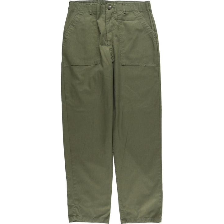 1970'S US Military Baker Pants, Made in USA, Men's, Size W34, Vintage cotton Khaki type sage green Vintage Second Hand