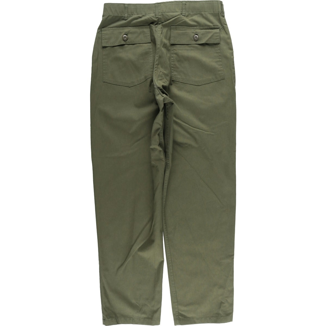 1970'S US Military Baker Pants, Made in USA, Men's, Size W34, Vintage cotton Khaki type sage green Vintage Second Hand