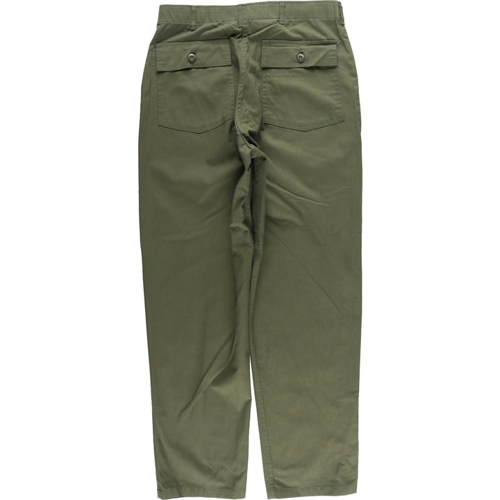 1970'S US Military Baker Pants, Made in USA, Men's, Size W34, Vintage cotton Khaki type sage green Vintage Second Hand