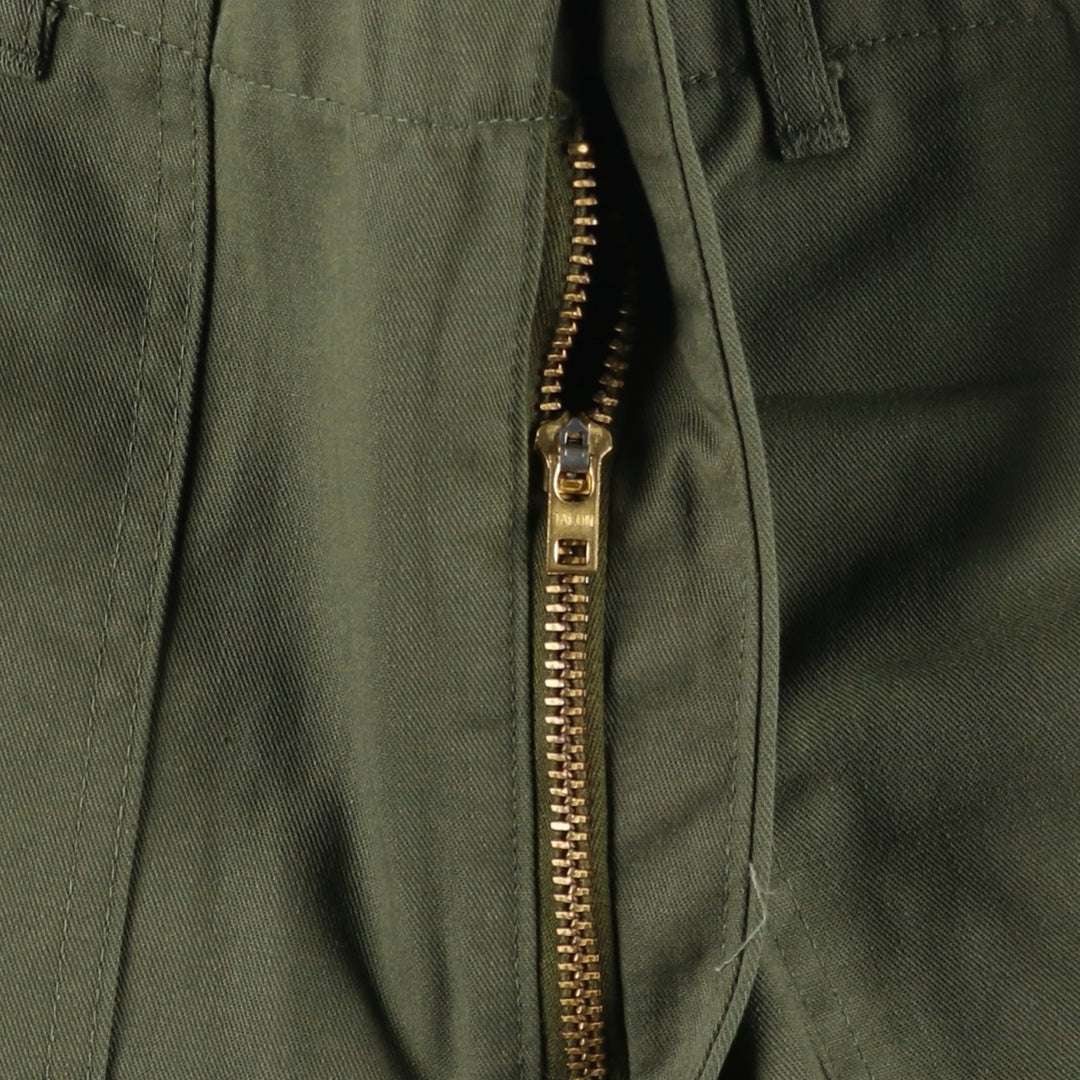 1970'S US Military Baker Pants, Made in USA, Men's, Size W34, Vintage cotton Khaki type sage green Vintage Second Hand