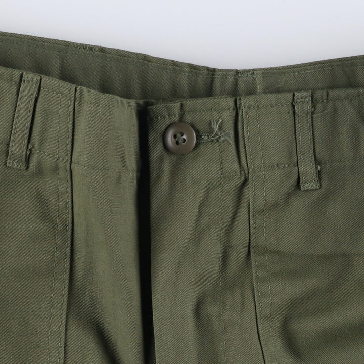 1970'S US Military Baker Pants, Made in USA, Men's, Size W34, Vintage cotton Khaki type sage green Vintage Second Hand