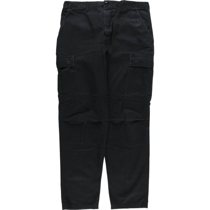 Military Cargo Pants MEDIUM-REGULAR Men's W36 polyester black type Vintage Second Hand