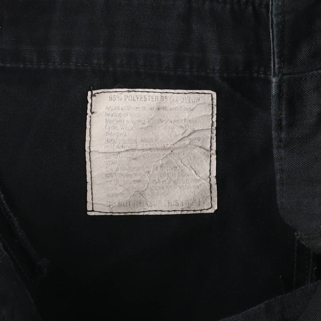 Military Cargo Pants MEDIUM-REGULAR Men's W36 polyester black type Vintage Second Hand