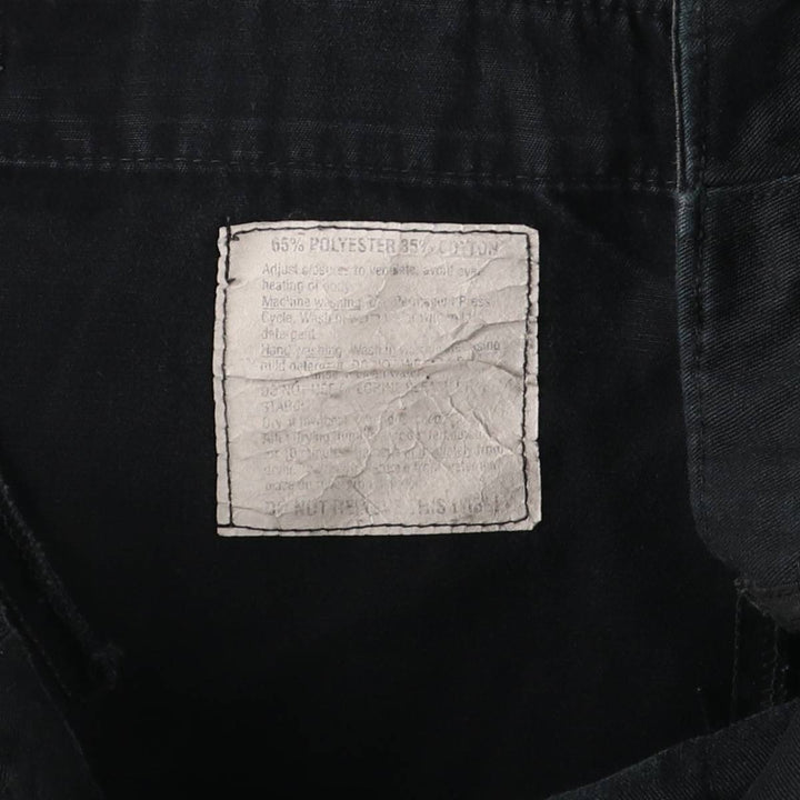 Military Cargo Pants MEDIUM-REGULAR Men's W36 polyester black type Vintage Second Hand