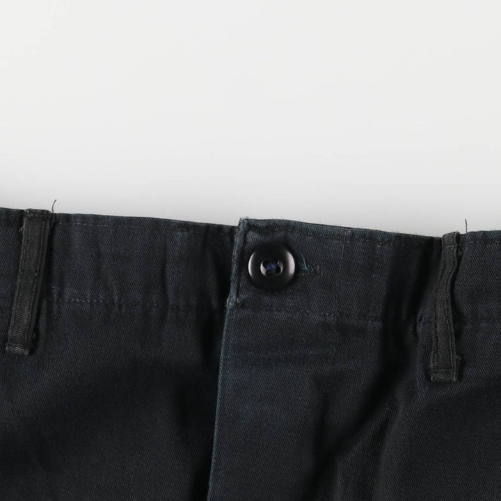 Military Cargo Pants MEDIUM-REGULAR Men's W36 polyester black type Vintage Second Hand