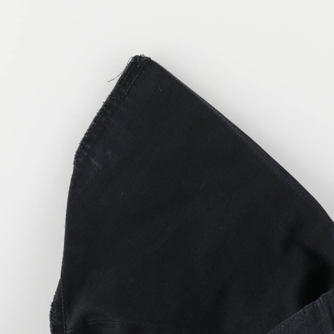 Military Cargo Pants MEDIUM-REGULAR Men's W36 polyester black type Vintage Second Hand