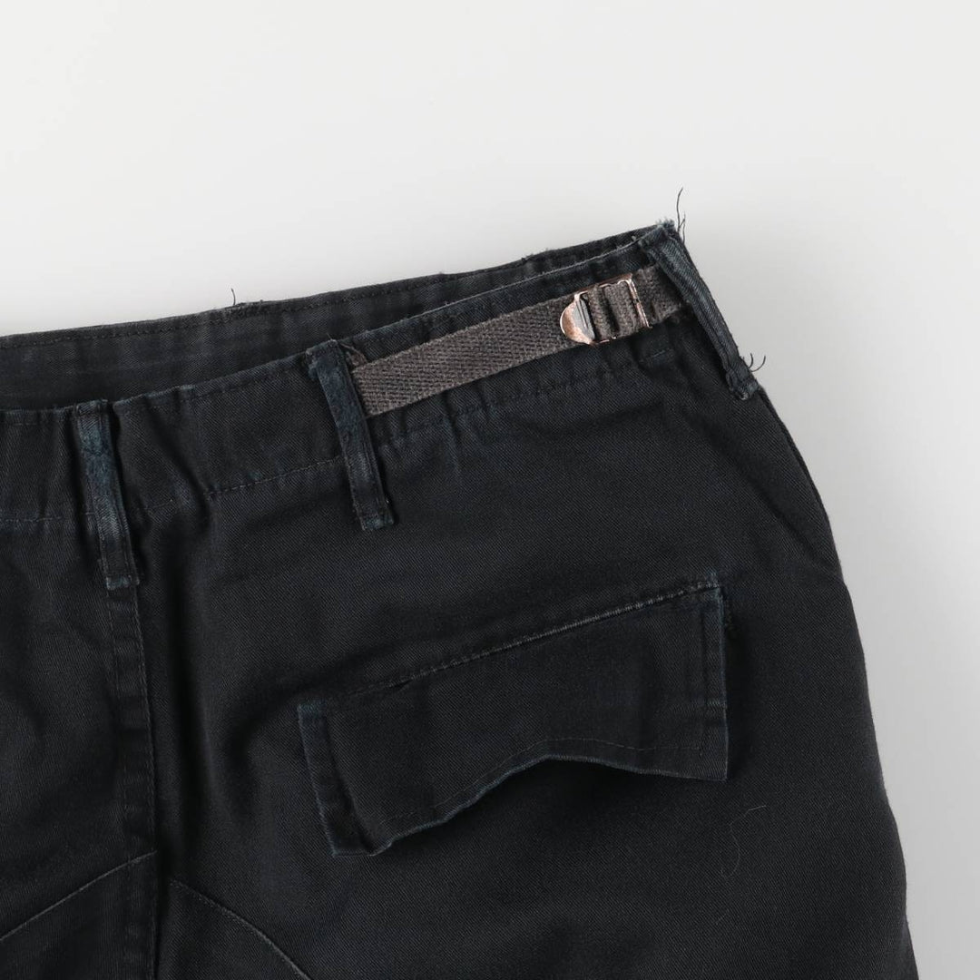 Military Cargo Pants MEDIUM-REGULAR Men's W36 polyester black type Vintage Second Hand