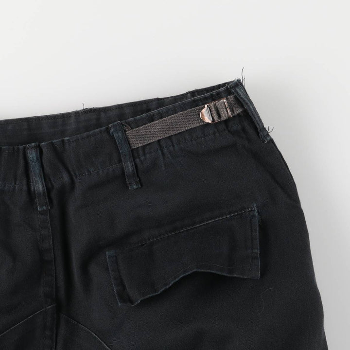 Military Cargo Pants MEDIUM-REGULAR Men's W36 polyester black type Vintage Second Hand