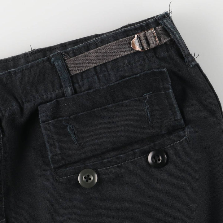Military Cargo Pants MEDIUM-REGULAR Men's W36 polyester black type Vintage Second Hand
