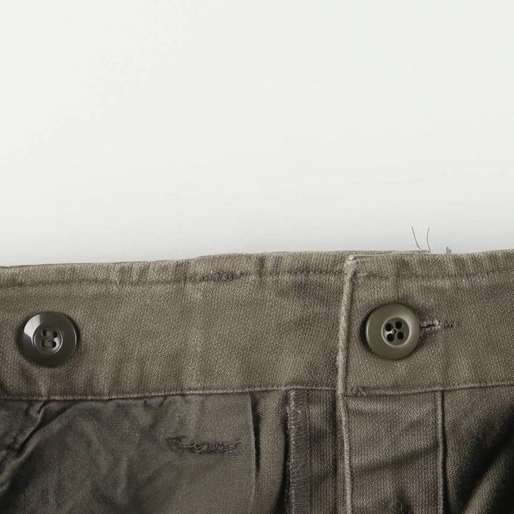 German Military Cargo Pants Men's Size W35 cotton Khaki type Vintage Second Hand