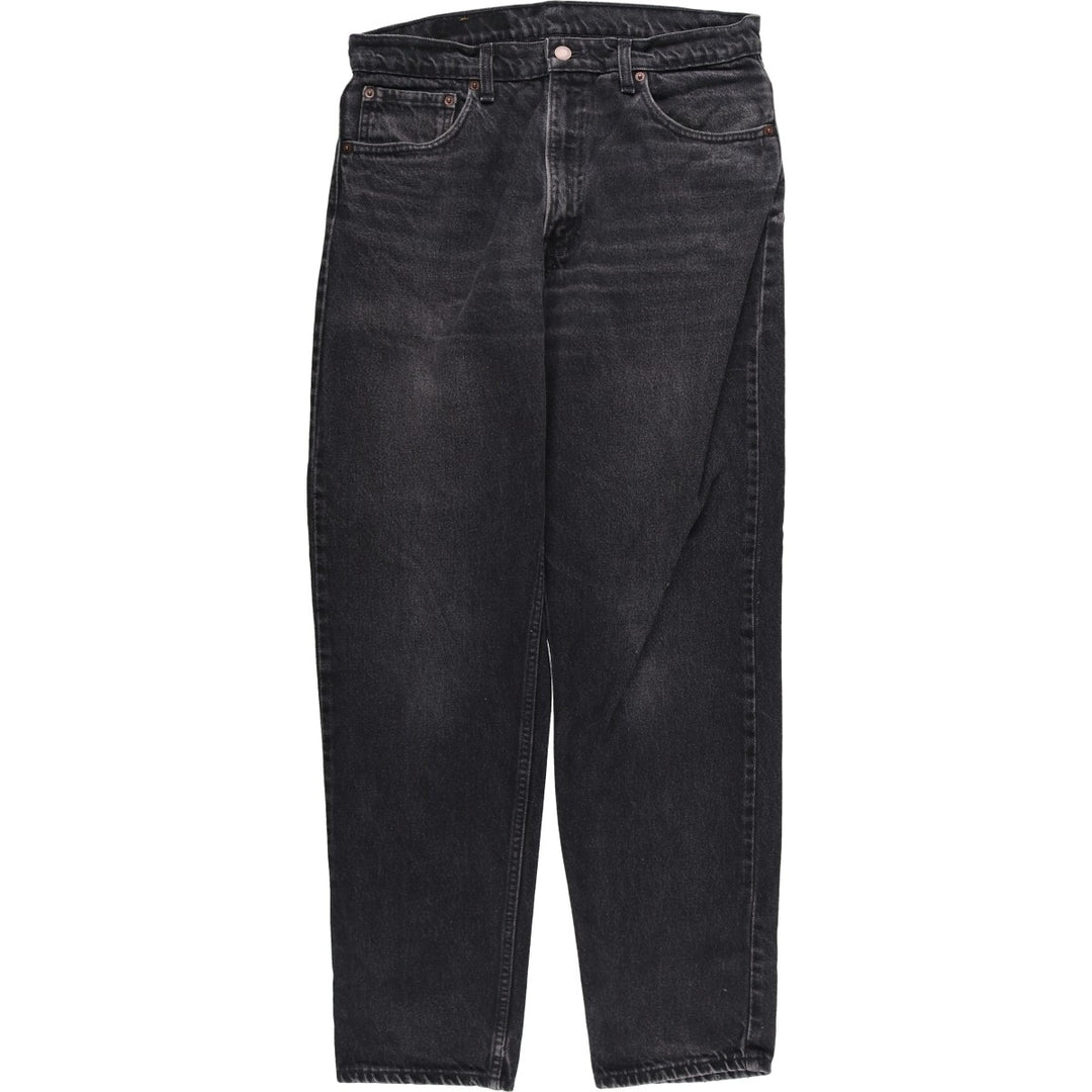 90s-00'S Levi's 550 Relax Fit Tapered Leg Black Denim Pants, Made in Canada, Men's Size W34 cotton black type Vintage Second Hand