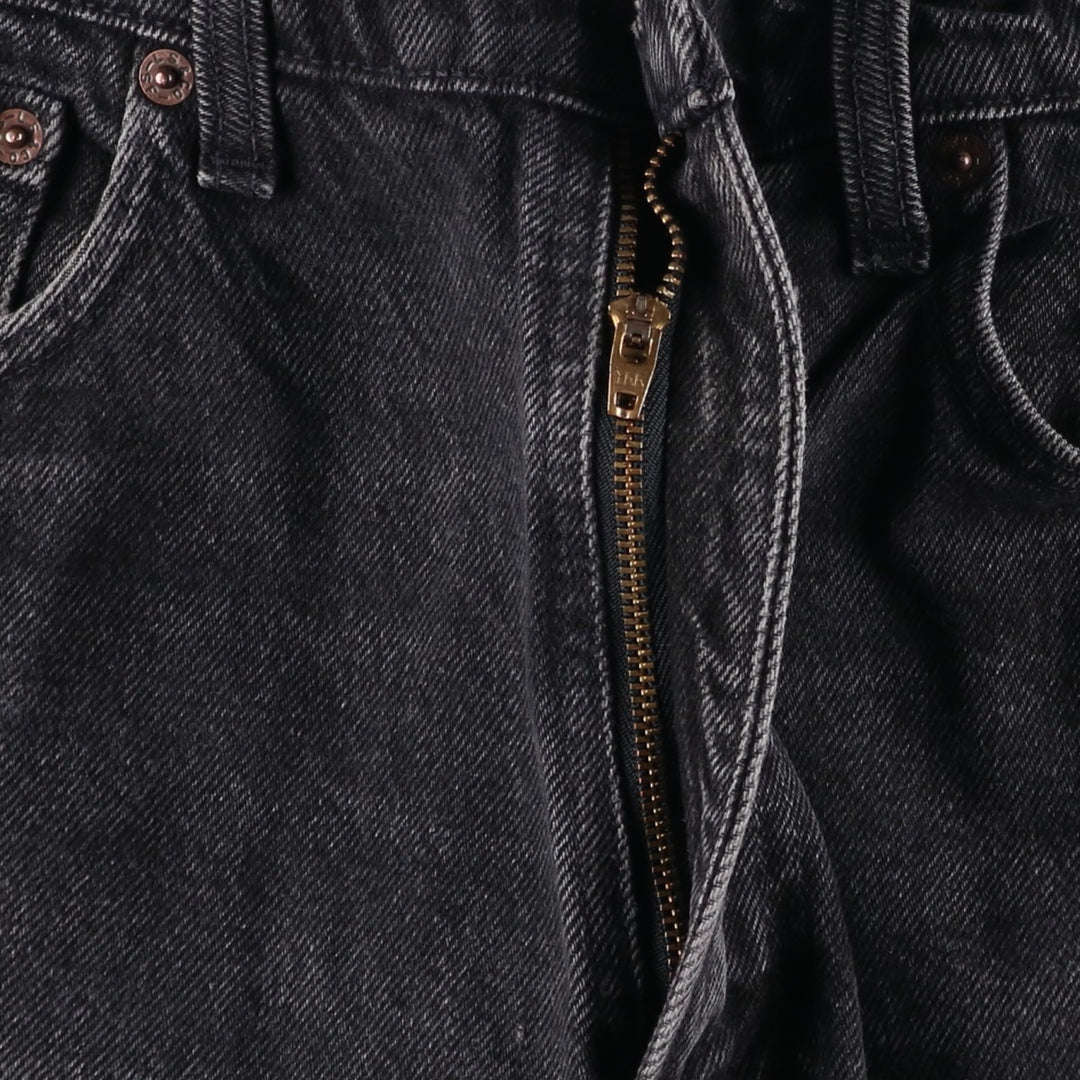 90s-00'S Levi's 550 Relax Fit Tapered Leg Black Denim Pants, Made in Canada, Men's Size W34 cotton black type Vintage Second Hand