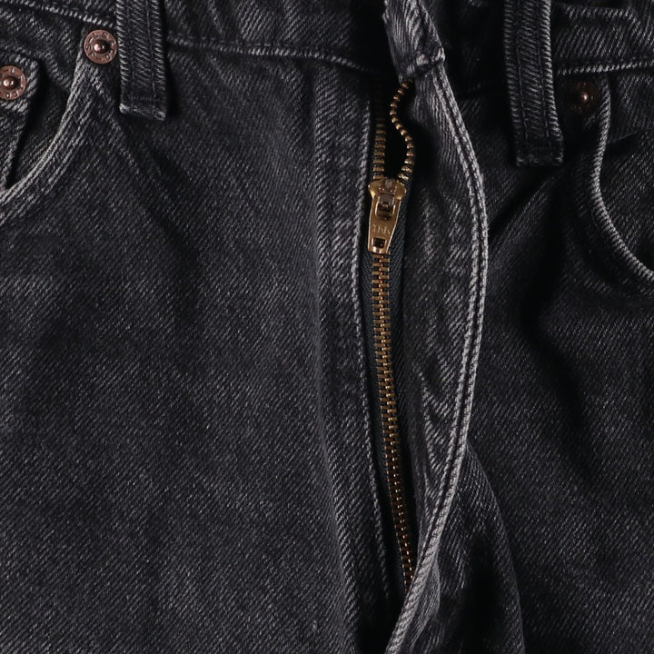 90s-00'S Levi's 550 Relax Fit Tapered Leg Black Denim Pants, Made in Canada, Men's Size W34 cotton black type Vintage Second Hand