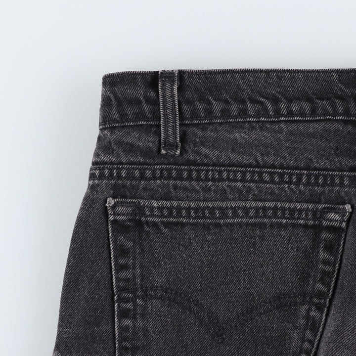 90s-00'S Levi's 550 Relax Fit Tapered Leg Black Denim Pants, Made in Canada, Men's Size W34 cotton black type Vintage Second Hand