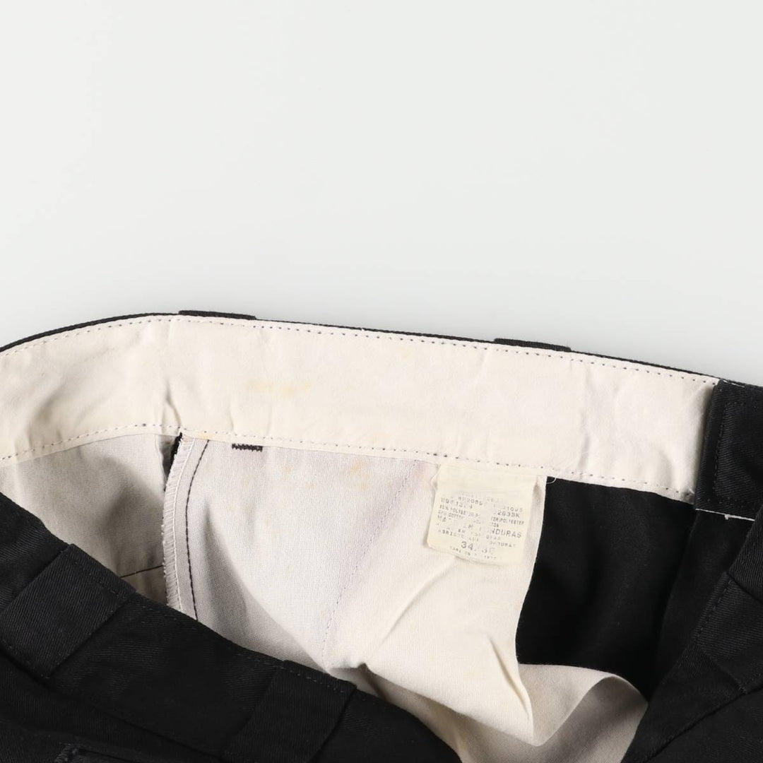 Dickies Double Knee Work Pants, Men's Size W34 cotton black type Vintage Second Hand