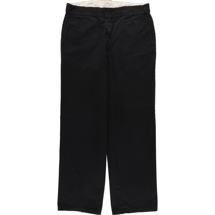 Dickies Work Pants Men's W36 polyester black type Vintage Second Hand