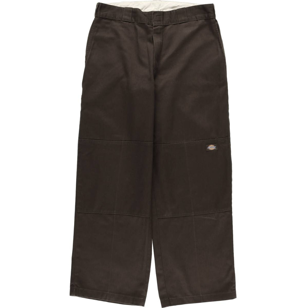 Dickies Double Knee Work Pants for Men, W35 unclear brown type Vintage Second Hand