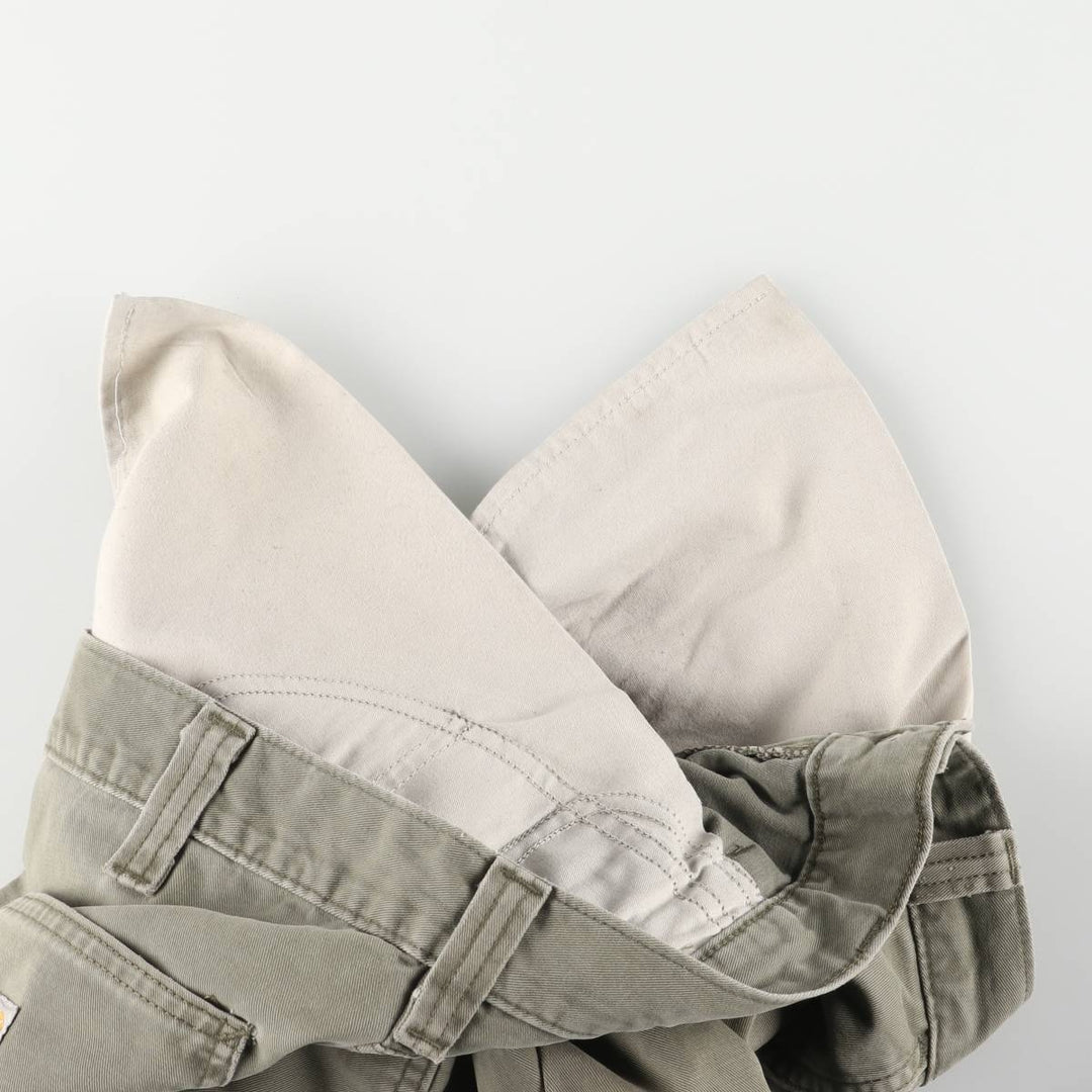 Carhartt Relaxed Fit Painter Pants, Men's, W34 equivalent cotton Khaki type sage green Vintage Second Hand