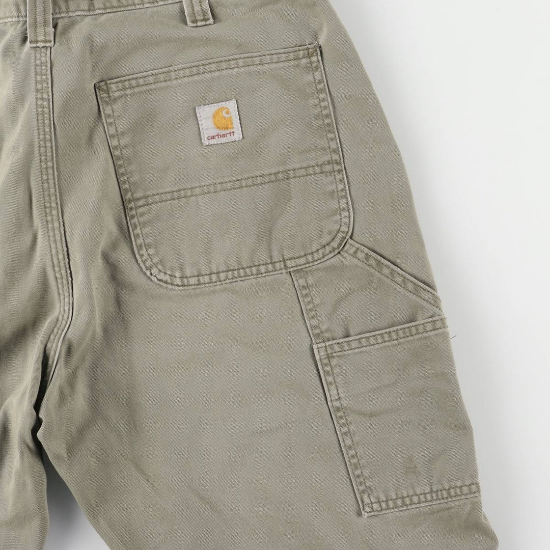 Carhartt Relaxed Fit Painter Pants, Men's, W34 equivalent cotton Khaki type sage green Vintage Second Hand